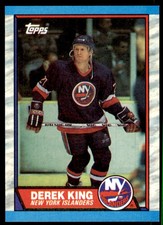 1989-90 Topps Derek King Hockey Cards #6