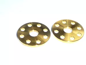 Titanium M6 FAIRING DRILLED WASHER GOLD BIKE KART CAP BOAT RALLY MOTO X 23 DIA - Picture 1 of 21