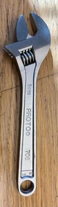 PROTO PROFESSIONAL 8” ADJUSTABLE CRESCENT WRENCH 708 - 200MM USA - Foto 1 di 3