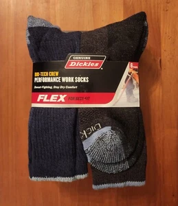 Calze Uomo Regalo Lavoro 6 Paia Calze Stay Dry Dickies Flex - Foto 1 di 2
