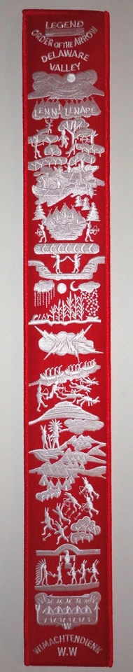 Order of the Arrow Red/White 100th Anniversary Style OA Legend Strip - 2015 NOAC - Image 1 of 1