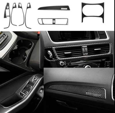 Cubierta interior completa de fibra de carbono 8 piezas apta para Audi Q5 2010-2018 Foto 1 de 4