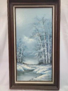 CLARA C INNESS Dipinto a olio paesaggio originale firmato artista americano 1874-1932 - Foto 1 di 14