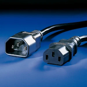 Apparate-Verbindungskabel, IEC 320 C14 - C13, schwarz, 3 m - Bild 1 von 1