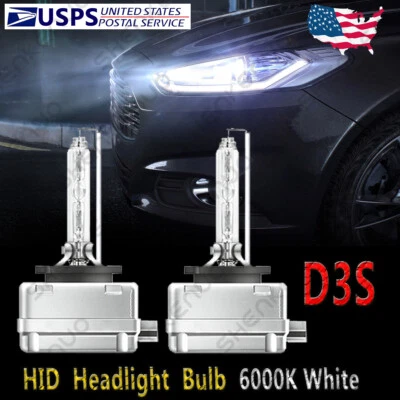 For Lincoln MKS MKX MKC MKT 2X D3S Front HID Xenon Headlight Bulbs High Low Beam - Image 1 of 4