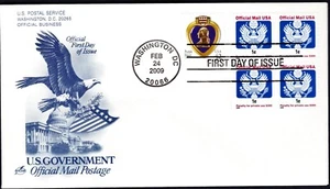 US 2009 One Cent Official . First Day Cover (D163) . ArtCraft Cachet - Picture 1 of 1