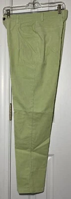 Metrostyle зеленый хлопок/спандекс 3 кармана вельвет сужающийся брюки: размер 8 - Изображение 1 из 4