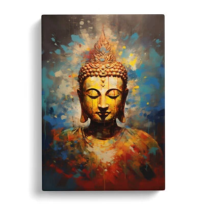 Buddha Modern Art No.2 Canvas Wall Art Print Framed Picture Decor Living Room - Image 1 of 4