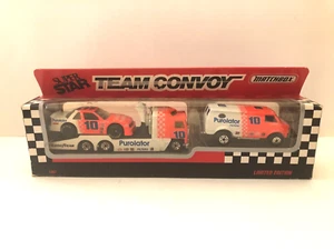MATCHBOX DERRIKE COPE 10 TEAM CONVOY KENWORTH AND CHEVY VAN NASCAR 1991 - Bild 1 von 2