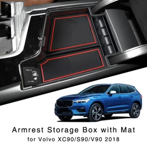 New Armrest Storage Box for Volvo XC60 S90 V90 2018 Central Pallet Interior Tray - Picture 1 of 9