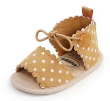 Newborn Baby Girls Crib Shoes Infant Soft Sole Summer sandals PreWalker Trainers
