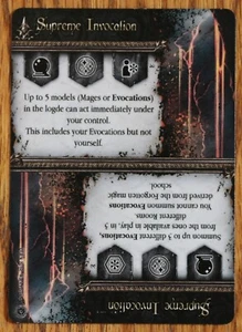 Tarjeta promocional Black Rose Wars Supreme Invocation Dice Tower 2019 Kickstarter nueva - Imagen 1 de 2