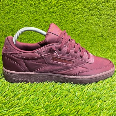 Zapatillas deportivas informales Reebok Club C 85 para mujer talla 9 rojas burdeos Foto 1 de 4