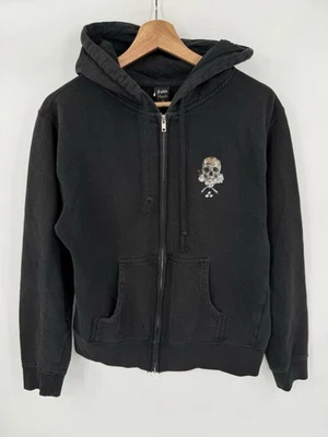 复古 Sullen Art Collective 卫衣 中号 连帽衫 黑色 骷髅 Gorp Grunge — 第 1/4 张图片