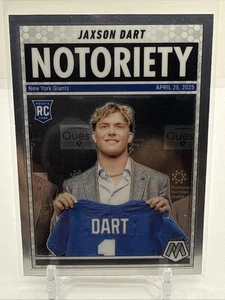 2025 Mosaic Football Jaxson Dart RC Notoriety #11 New York Giants - Bild 1 von 2