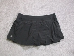 Lululemon Skirt Womens Size 10 Black Running Walking Athleisure Sports - Picture 1 of 10