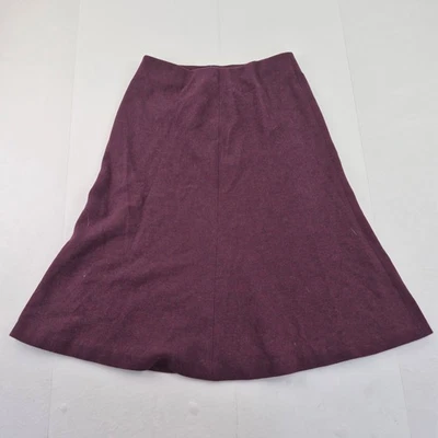 Falda UNIQLO Pequeña 8 10 Púrpura Para Mujer Línea A Mezcla Lana Midi Foto 1 de 4