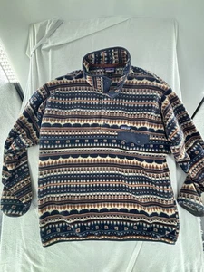 Patagonia Aztec Cottage Isle Synchilla Snap-T Fleece Pullover Jacke Herren XL - Bild 1 von 9