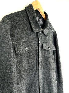 Banana Republic Herren feine italienische Wolljacke Strickjacke Filpucci Gr. XL dunkelgrau - Bild 1 von 11