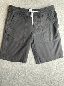 James Perse 1 Women’s Straight Leg Garment Dyed Drawstring Shorts Grey MSL4119 - Picture 1 of 11
