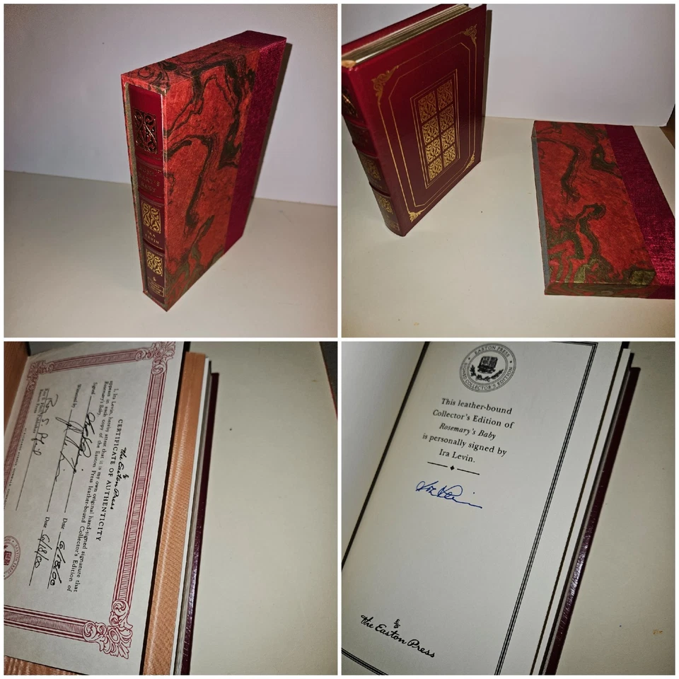 SIGNED Rosemary’s Baby Ira Levin EASTON PRESS COLLECTOR’S EDITION custom slipcas Foto 1 de 4