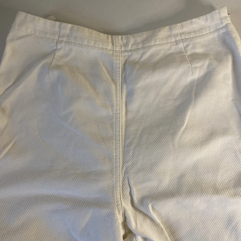 Calça Off White Laura Ashley Tamanho EUA 8 100% Algodão (G) - Imagem 1 de 4