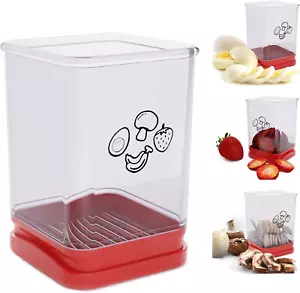 Fruit Slicer Cup, Speed Cutter for Strawberry Banana Grape Egg, Stainless Steel - Picture 1 of 12