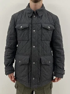 Hackett Myfair Paddock Veste Qualtée Homme Manteau Laine Luxe Taille L - Photo 1/16