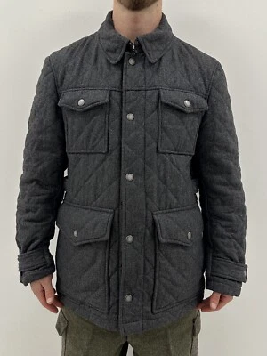Hackett Myfair Paddock Qualted Jacket Men Coat Wool Luxury size L - Image 1 of 4
