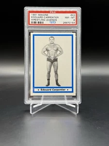 1991 Imagine EDOUARD CARPENTIER #43 Wrestling Legends PSA 8 - Picture 1 of 2