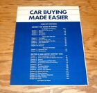 Original 1972 Ford Car Buying Made Easier Catalog Brochure 72 Lincoln Mercury