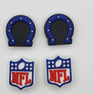 NFL Indianapolis Colts Football Team For Crocs Shoe Charms Jibbitz - 4 pieces - Picture 1 of 1