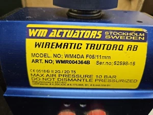 WM Actuators Stockholm Sweden Model NO WM4DA F05/11mm ART NO WMR00436B - Picture 1 of 4
