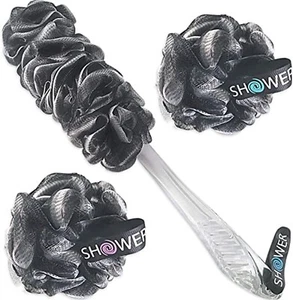 Pufs de ducha esponjas para espalda y baño de malla suave XL - Imagen 1 de 7