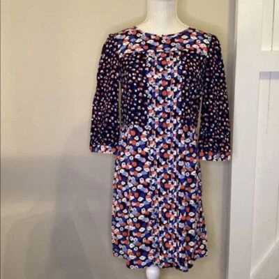 NWT Boden 3/4 Sleeved Floral dress . Boden Hotchpotch Poppy Meadow Pintuck Dress - Image 1 of 4