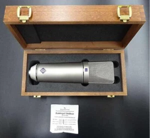 Neumann U87 Ai Condenser Microphone with Wood Case & Shock Mount -Very Good JP - Picture 1 of 8