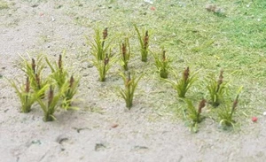 MP SCENERY 24 Cattails N Gauge Water Plants Farm Railroad Layout Handmade - Picture 1 of 5