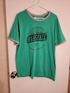 Marshall Thundering Herd Short Sleeve T-Shirt Large Green Mens - Picture 1 of 4