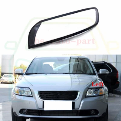 Left Side Headlight Lens Cover Shell Housing For Volvo S40 2005-2011  - Изображение 1 из 4