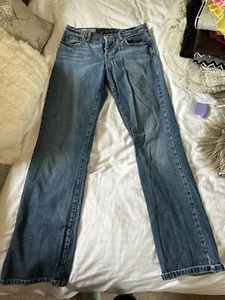Lucky Brand Current Rider Blue Jeans womens 6x 28 waist 30" length 31.5" - Picture 1 of 15