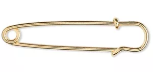 Kilt Pin, 10 Gold Plated Steel 2" Long Kilt Charm Pins Great for Sleeve Pins! - Picture 1 of 3