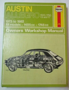 Haynes - Austin Allegro 1973 Sich 1982 Alle Modelle Owners Workshop Manuell 408 - Picture 1 of 7