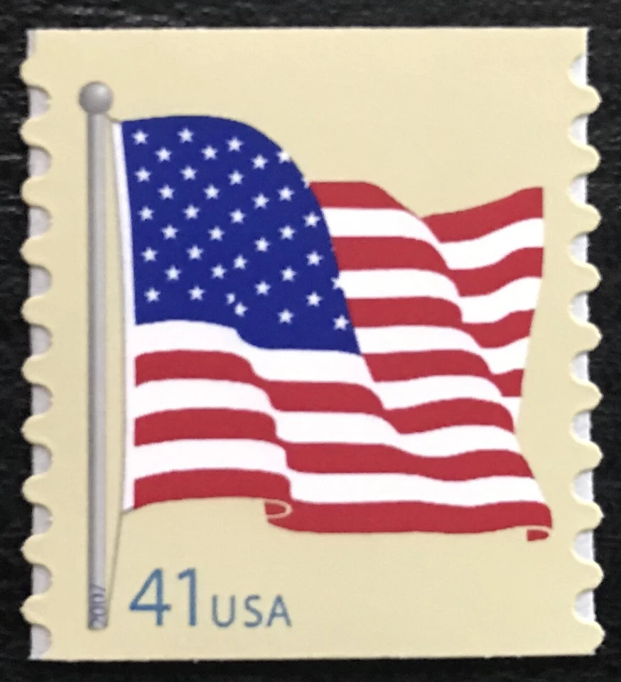 2007 Scott #4188 - 41¢ - AMERICAN FLAG - Single Coil Stamp - Mint NH - Image 1 of 1