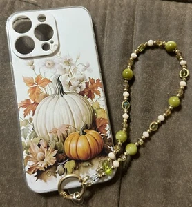 iphone 15 pro max case beaded strap lanyard phone leash - Picture 1 of 6