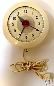 Vintage Art Deco Ingraham Sentinel Wafer Electric Wanduhr Modell SK174 funktioniert! - Bild 1 von 13