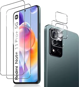 2X Schutzglas ( Display + Kamera ) für Xiaomi Redmi Note 11 Pro+ 5G Panzerfolie - Bild 1 von 6