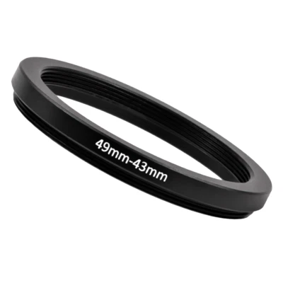 49mm to 43mm Stepping Step Down Filter Ring Adapter 49mm-43mm  - Image 1 of 2