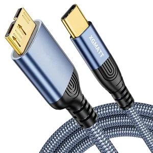 USB C Hard Drive Cable 1M,Type C to USB 3.0 Micro B Drive Cable Compatible with - Picture 1 of 6