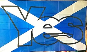 ORIGINAL 5x3 YES Flag & 2m Telescopic Flag Pole SPECIAL OFFER - Only £14.95 - Picture 1 of 8