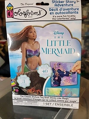 Disney La Sirenita (2023) Colorformas Pegatinas LIBRO Set D7 Foto 1 de 4